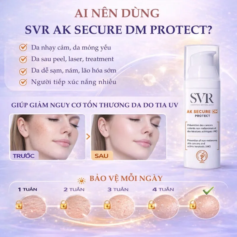 kem chống nắng SVR AK Secure DM Protect dành cho ai