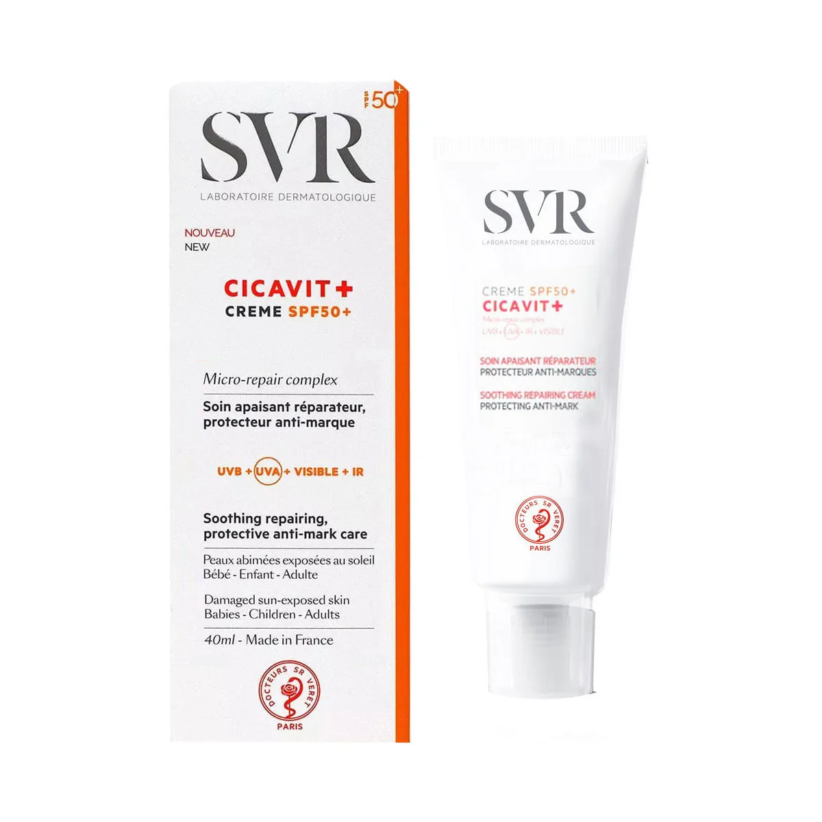 Kem Chống Nắng SVR Cicavit + Cream SPF 50+