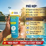 Kem chống nắng thể thao Cancer Council Sport Dry Touch SPF50+ Cách Dùng