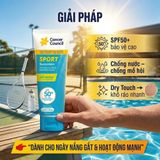 Kem chống nắng thể thao Cancer Council Sport Dry Touch SPF50+ Công Dụng