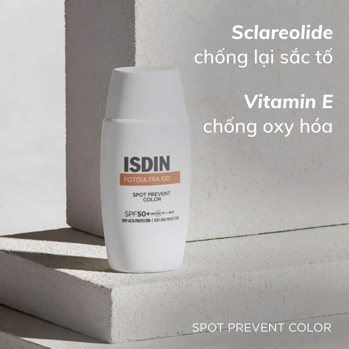 Kem Chống Nắng Trị Nám Isdin Fotoultra 100 Active Unify COLOR SPF 50+