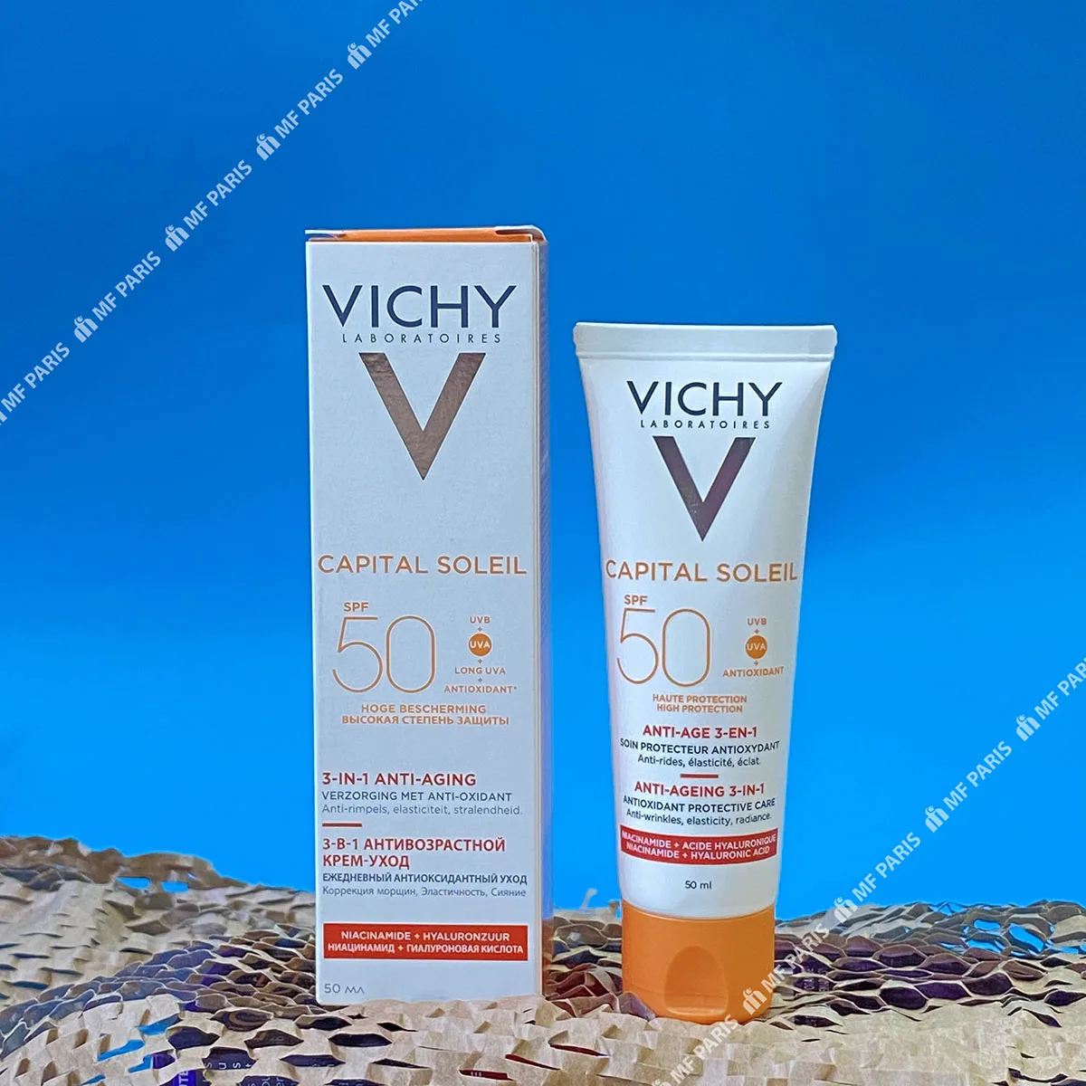 Kem Chống Nắng Vichy Capital Soleil Anti-Ageing 3-in-1