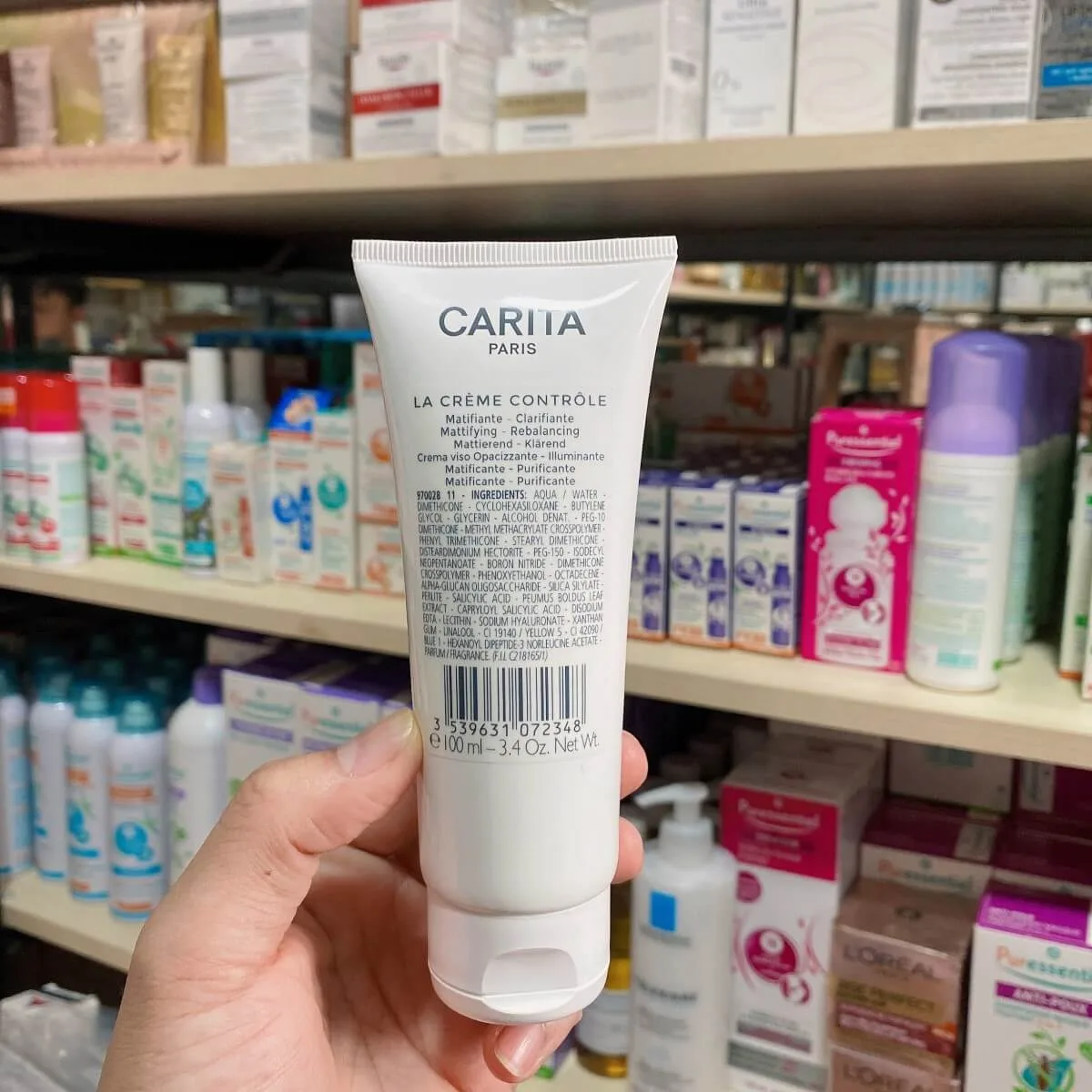 kem dưỡng da chống lão hóa carita la creme controle 100ml chính hang pháp