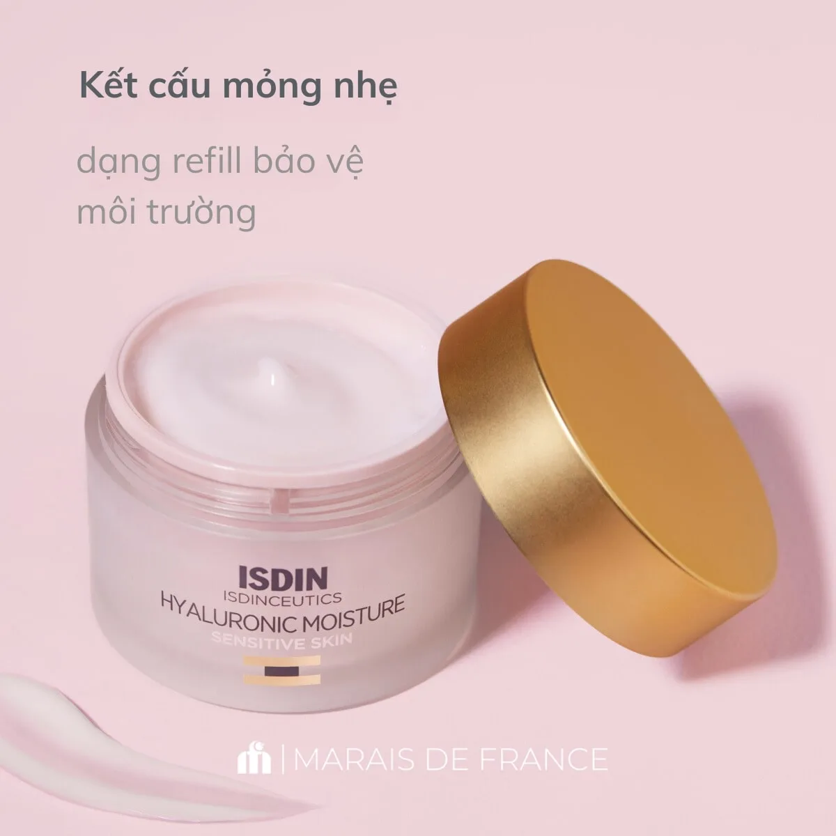 Kem Dưỡng Isdin Isdinceutics Hyaluronic Moisture Sensitive 50ml