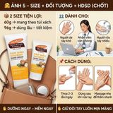 Kem Dưỡng Tay Palmer's Raw Shea Nourish Hand Cream – Kem Dưỡng Ẩm Sâu Da Tay Khô Nứt Nẻ, Bổ Sung Vitamin E Từ Mỹ cách dùng