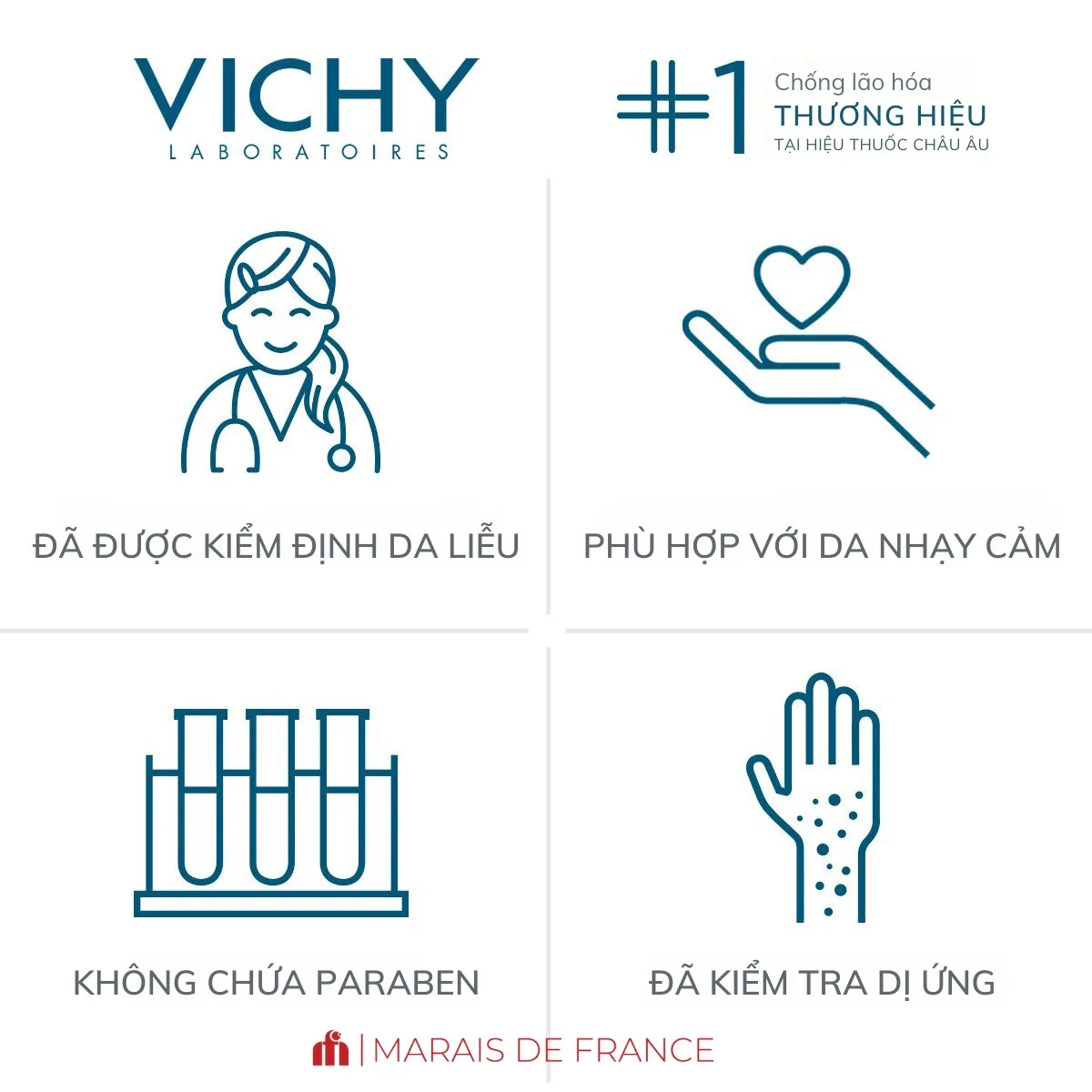 Kem Tay Vichy Ultra-Nourishing Hand Cream