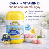 Kẹo Dẻo Cho Bé Nature's Way Kids Smart Vita Gummies Calcium + Vitamin D3 Hiệu Quả