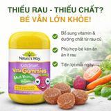 Kẹo Dẻo Vitamin Tổng Hợp Và Rau Củ Nature's Way Kids Smart Multivitamin + Vegies