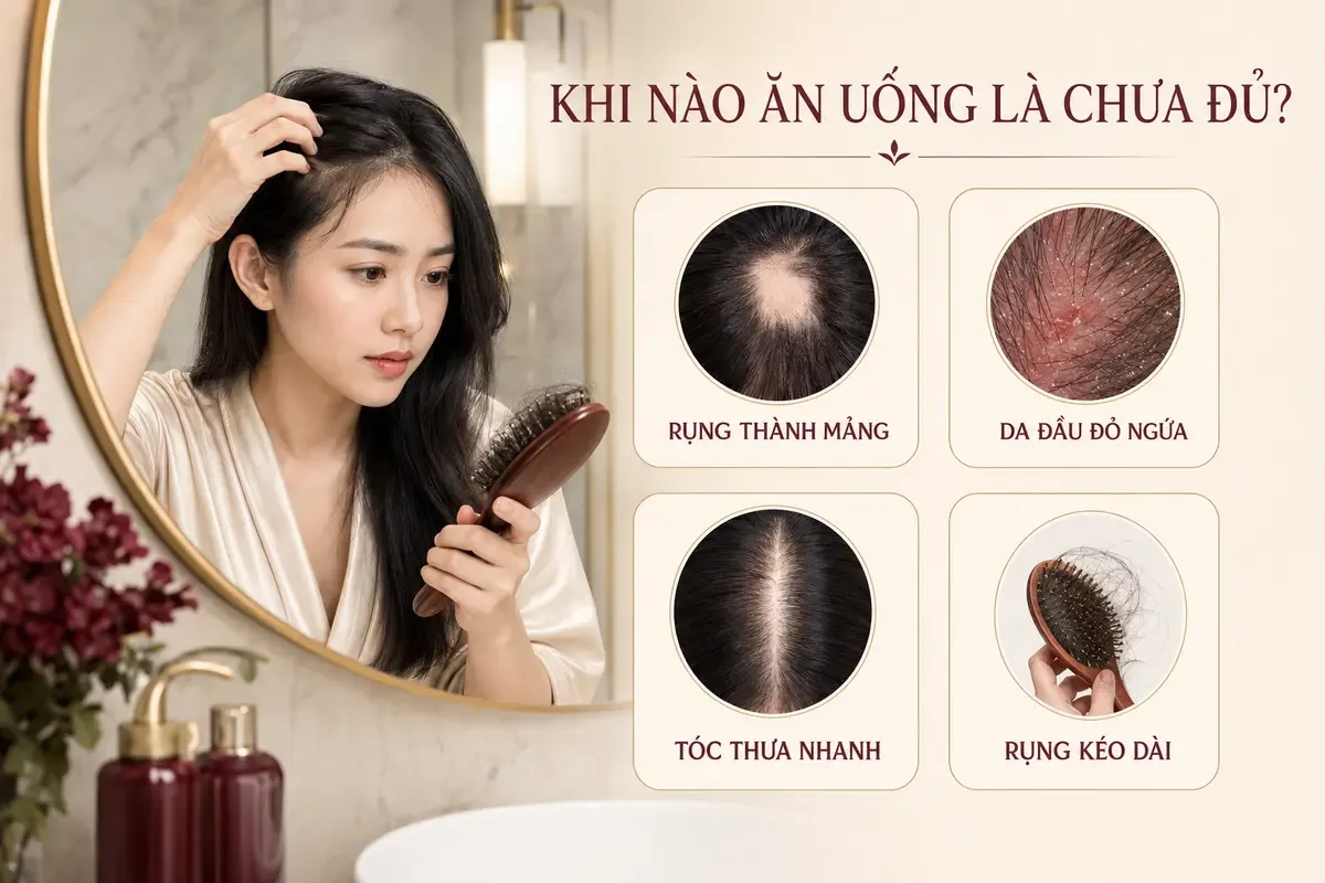 Những dấu hiệu cho thấy chế độ ăn có thể chưa cung cấp đủ dưỡng chất cho tóc và cơ thể