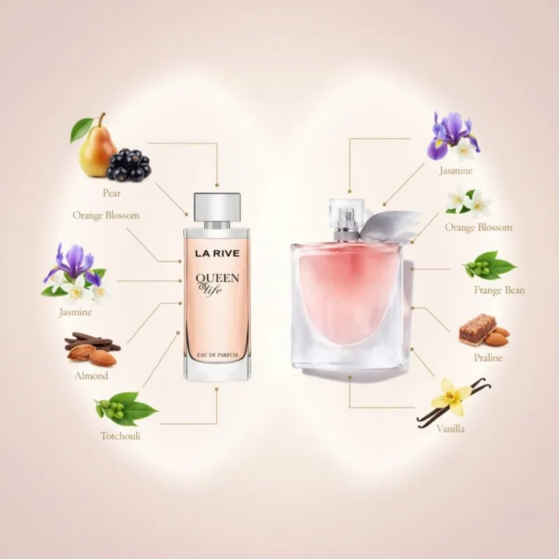 La Rive Queen of Life với lancome la vie est belle