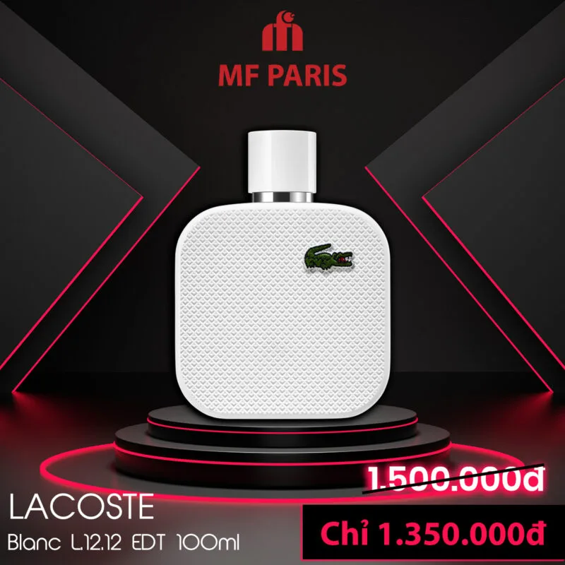 Nước hoa nam chính hãng giá rẻ lacoste blanc l.12.12 eau de toilette