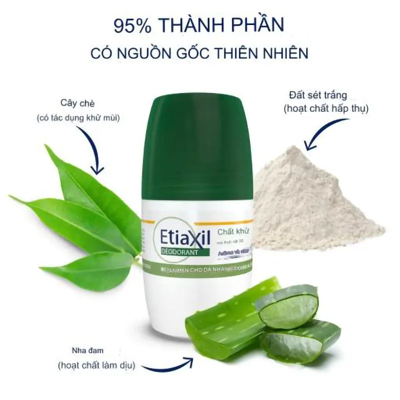 Lăn Khử Mùi Etiaxil Deodorant Vegetal 24h