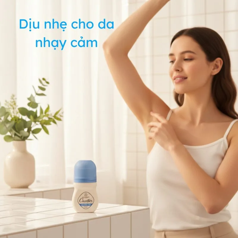 Lăn Khử Mùi và Ngăn Mồ Hôi Rogé Cavaillès Absorb+ 48h Dịu nhẹ cho da nhạy cảm