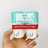 lăn khử mùi vichy pháp trắng nắp xanh lá 48h