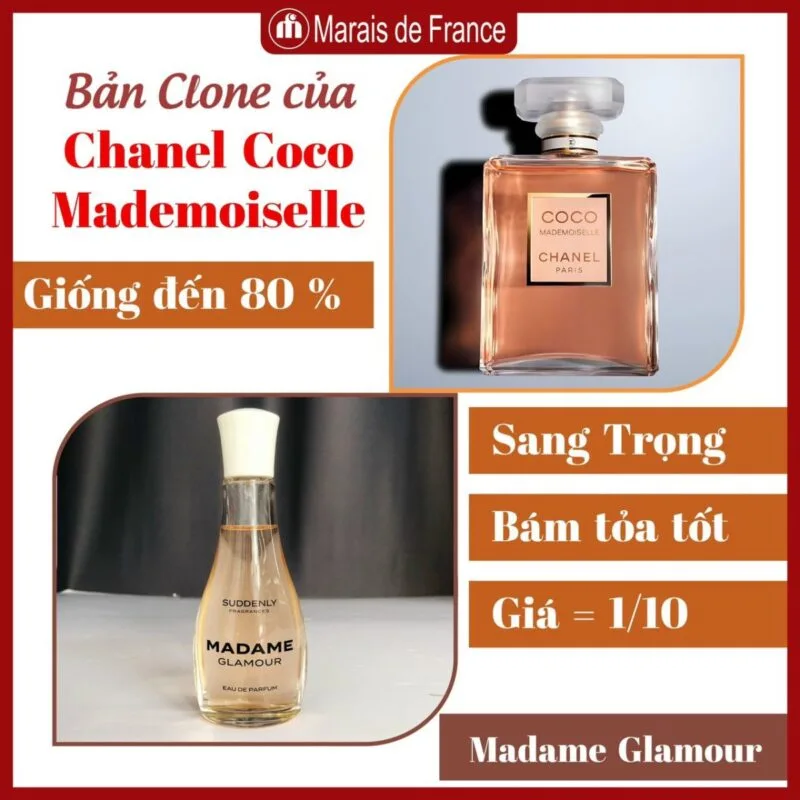 Suddenly Madame Glamour nước hoa giống Coco Mademoiselle