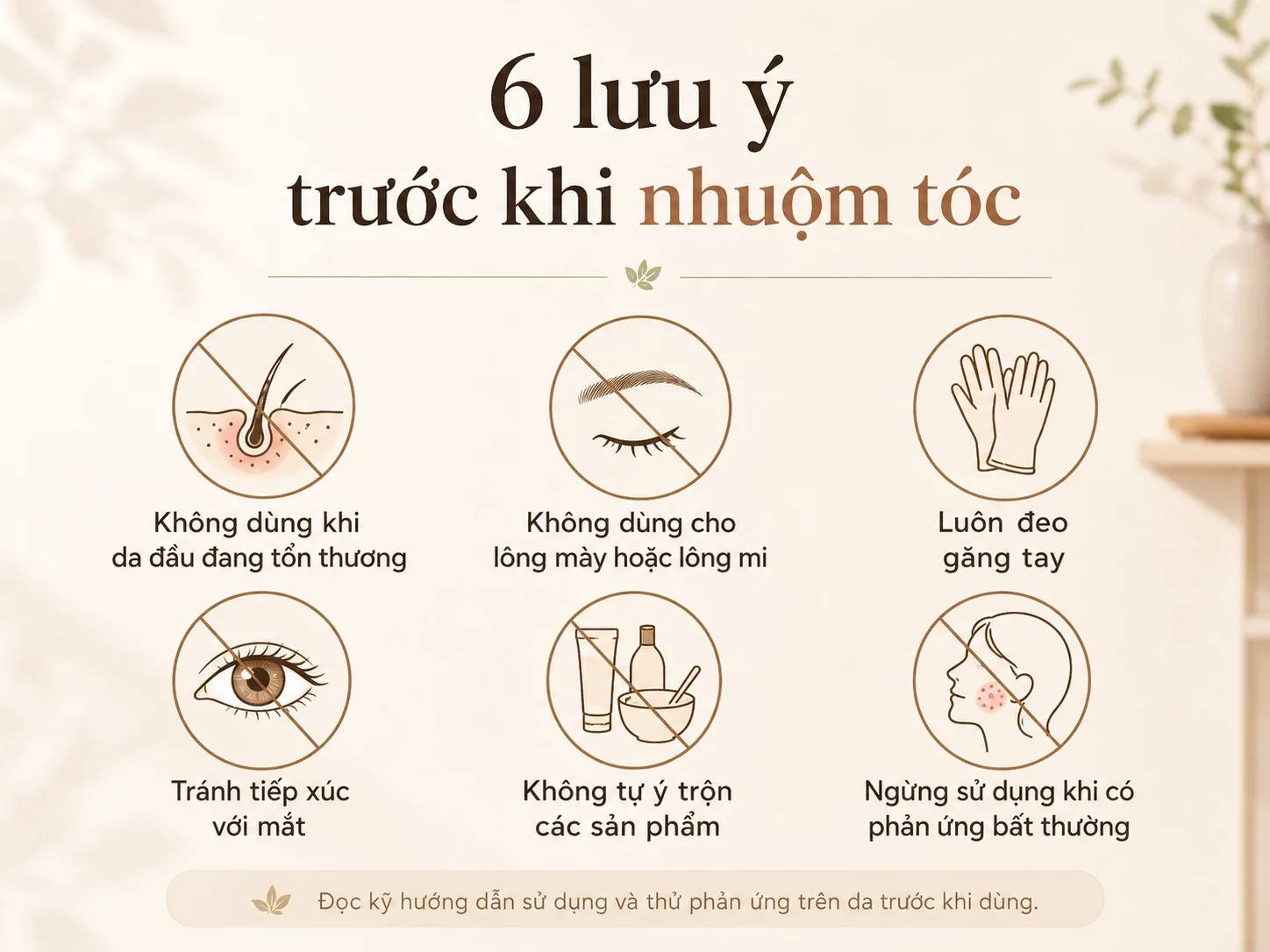 Sáu lưu ý an toàn cần biết trước khi sử dụng thuốc nhuộm tóc