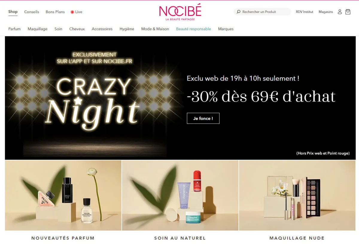 mua nước hoa ở nocibe