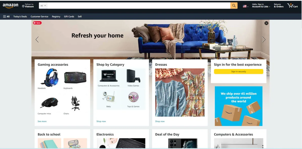 mua nước hoa ở amazon