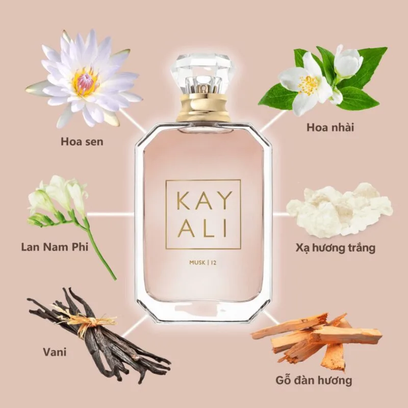 Mùi hương nước hoa Kayali Musk 12 Eau de Parfum
