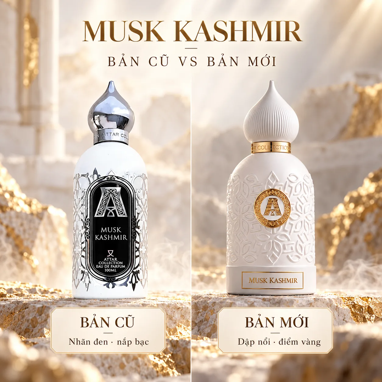 Attar Collection Musk Kashmir Extrait 2025 với bản 2016