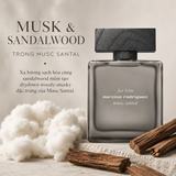 Xạ hương và gỗ đàn hương tạo nên phong cách của Narciso Rodriguez Musc Santal