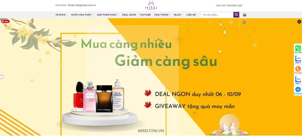 Trang web nước hoa uy tín