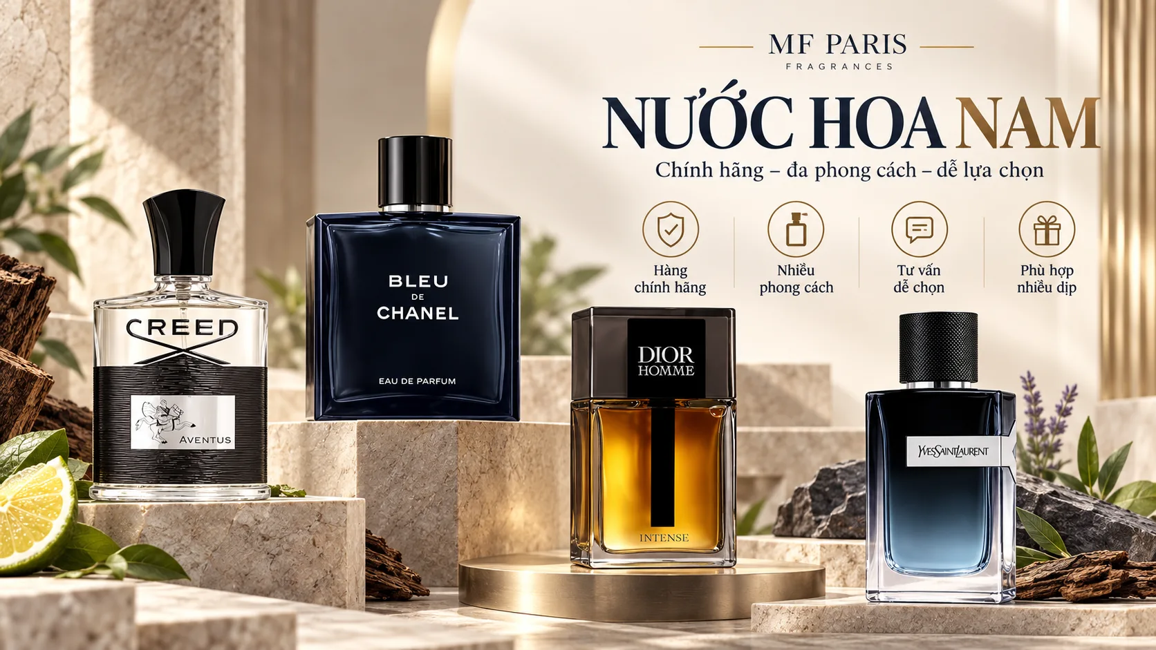 Nước hoa nam chính hãng cao cấp tại MF Paris Nước hoa nam chính hãng cao cấp tại MF Paris