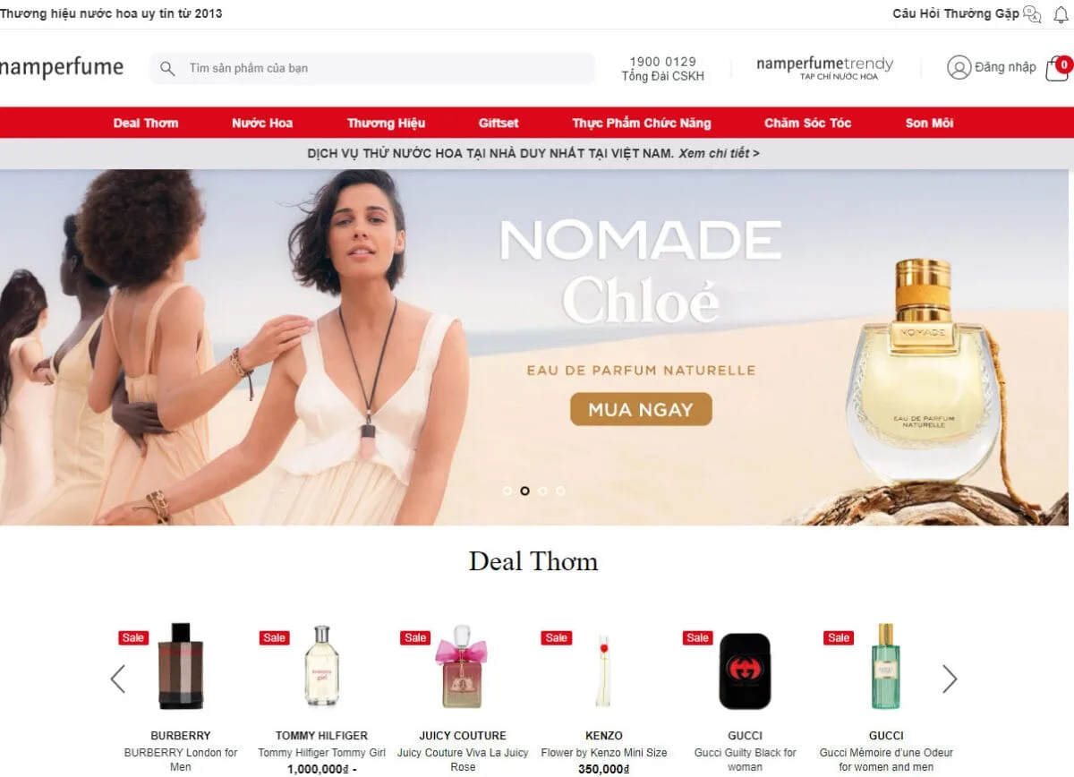 Trang web nước hoa uy tín