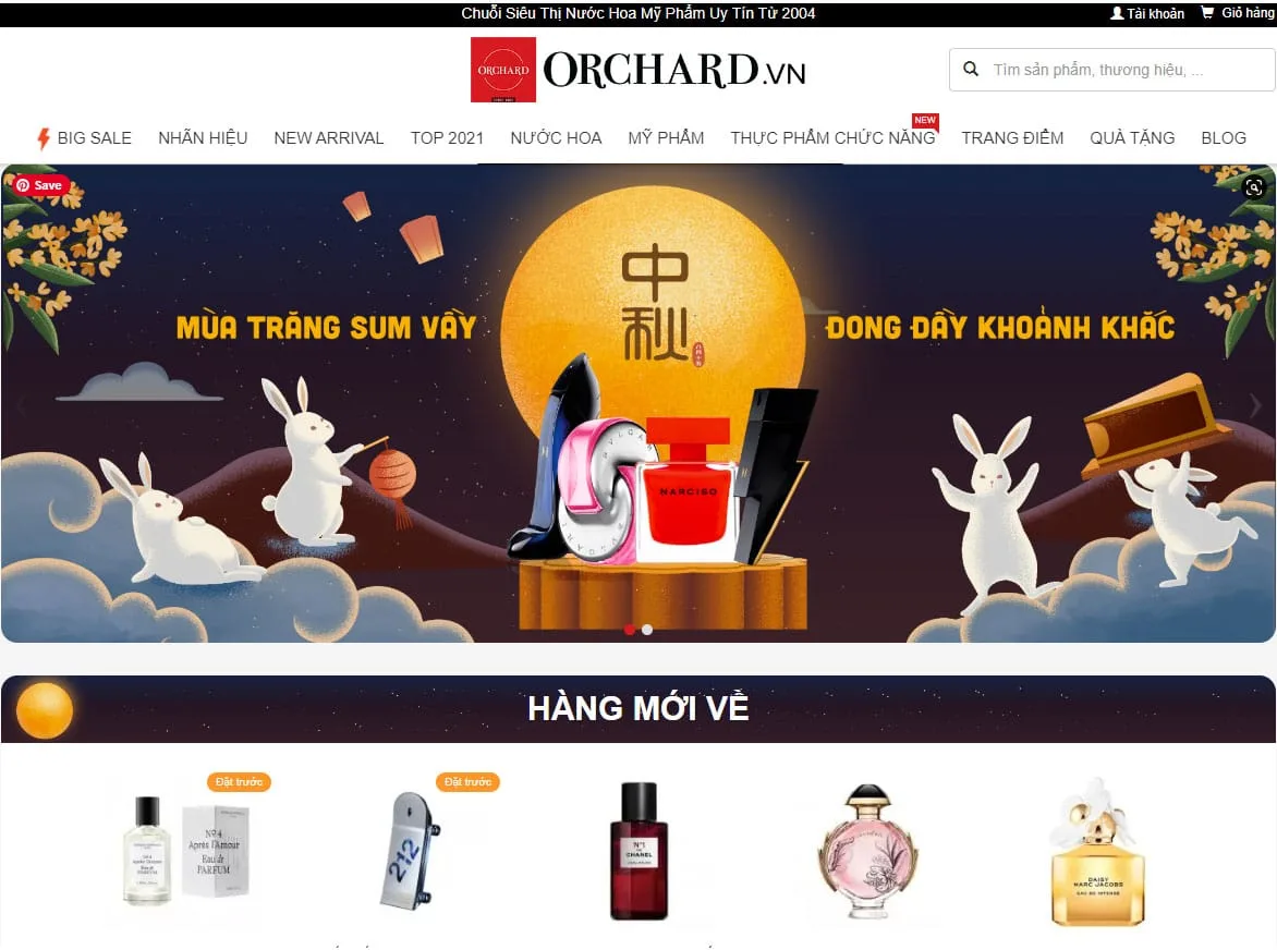 Trang web nước hoa uy tín