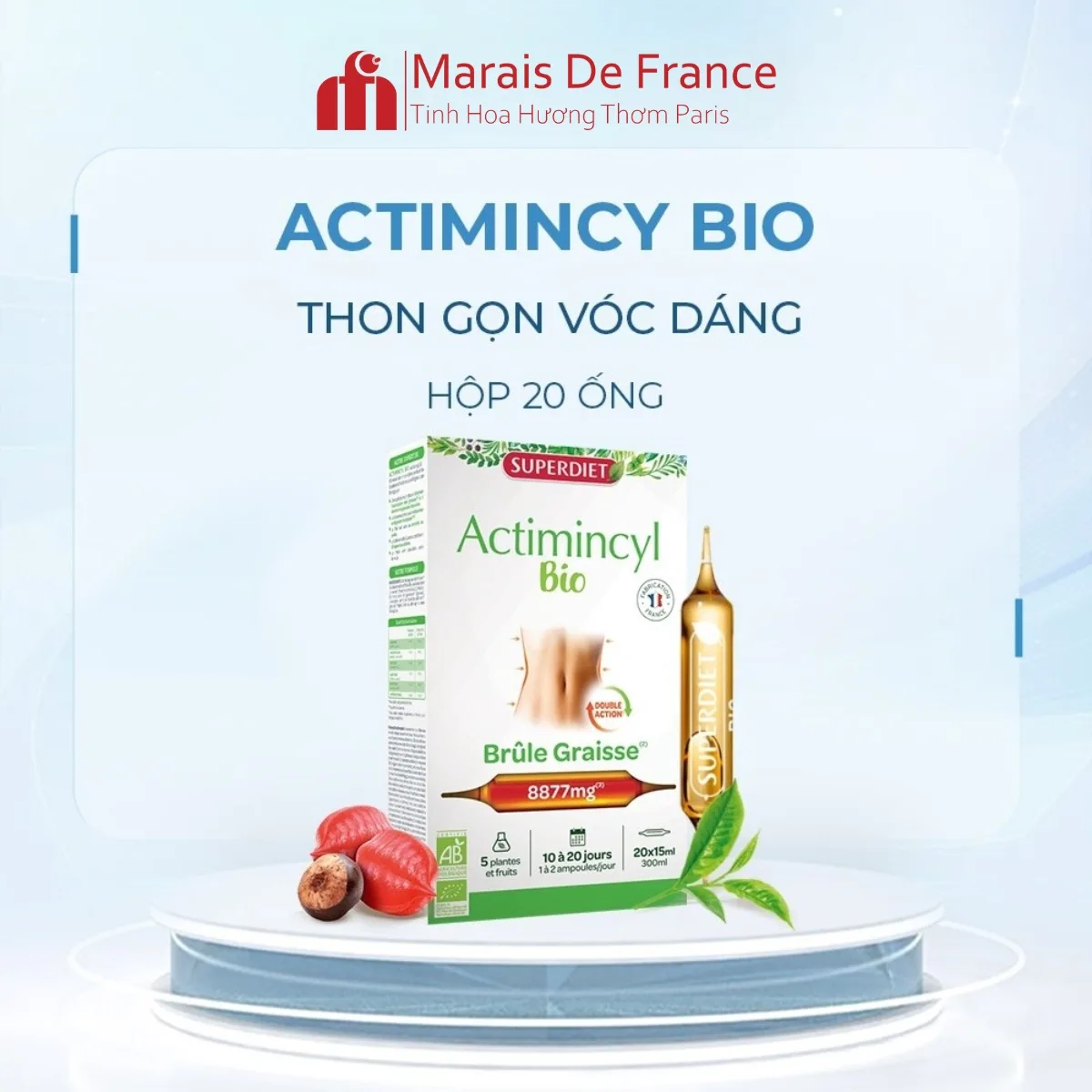 Giảm Cân Superdiet Actimincyl Bio 20 ống