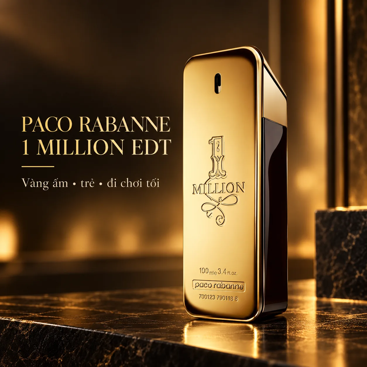 Paco Rabanne 1 Million EDT nước hoa nam đi chơi tối Paco Rabanne 1 Million EDT nước hoa nam đi chơi tối