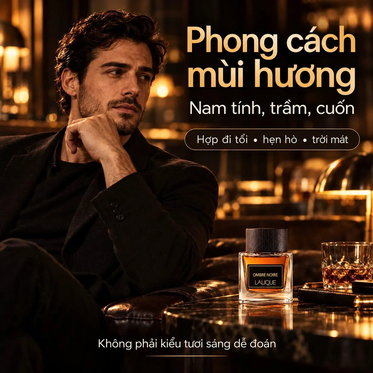 phong cách Lalique Ombre Noire