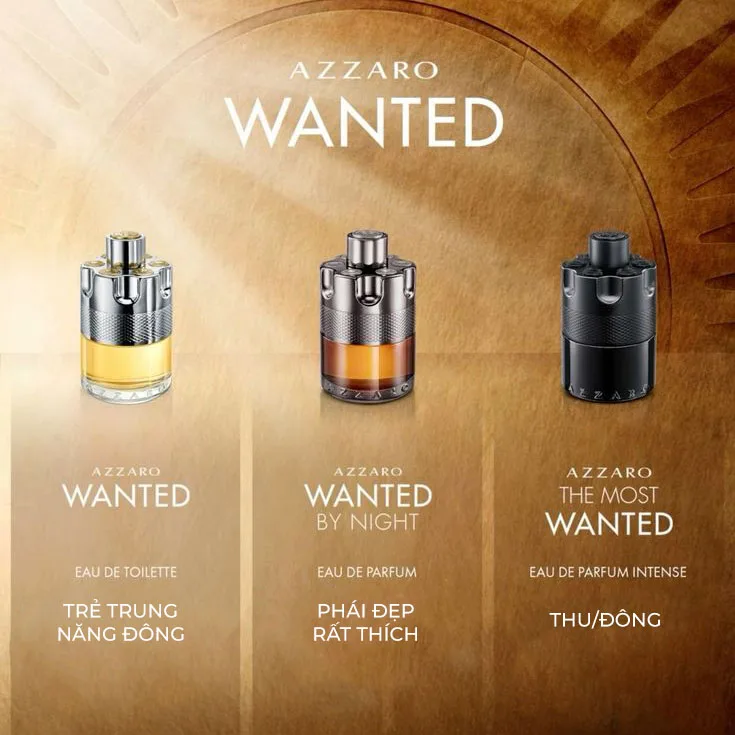 So Sánh Phong Cách Nước Hoa Wanted Vs Wanted by Night vs The Most Wanted