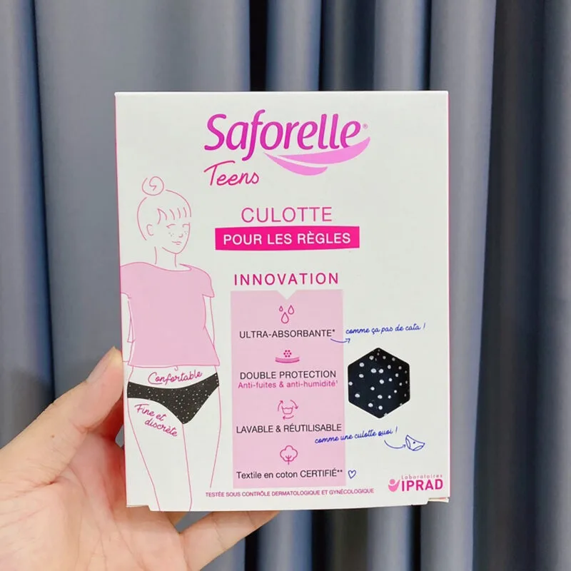 Quần Lót Kinh Nguyệt Cho Bé Gái Saforelle Teens Culotte
