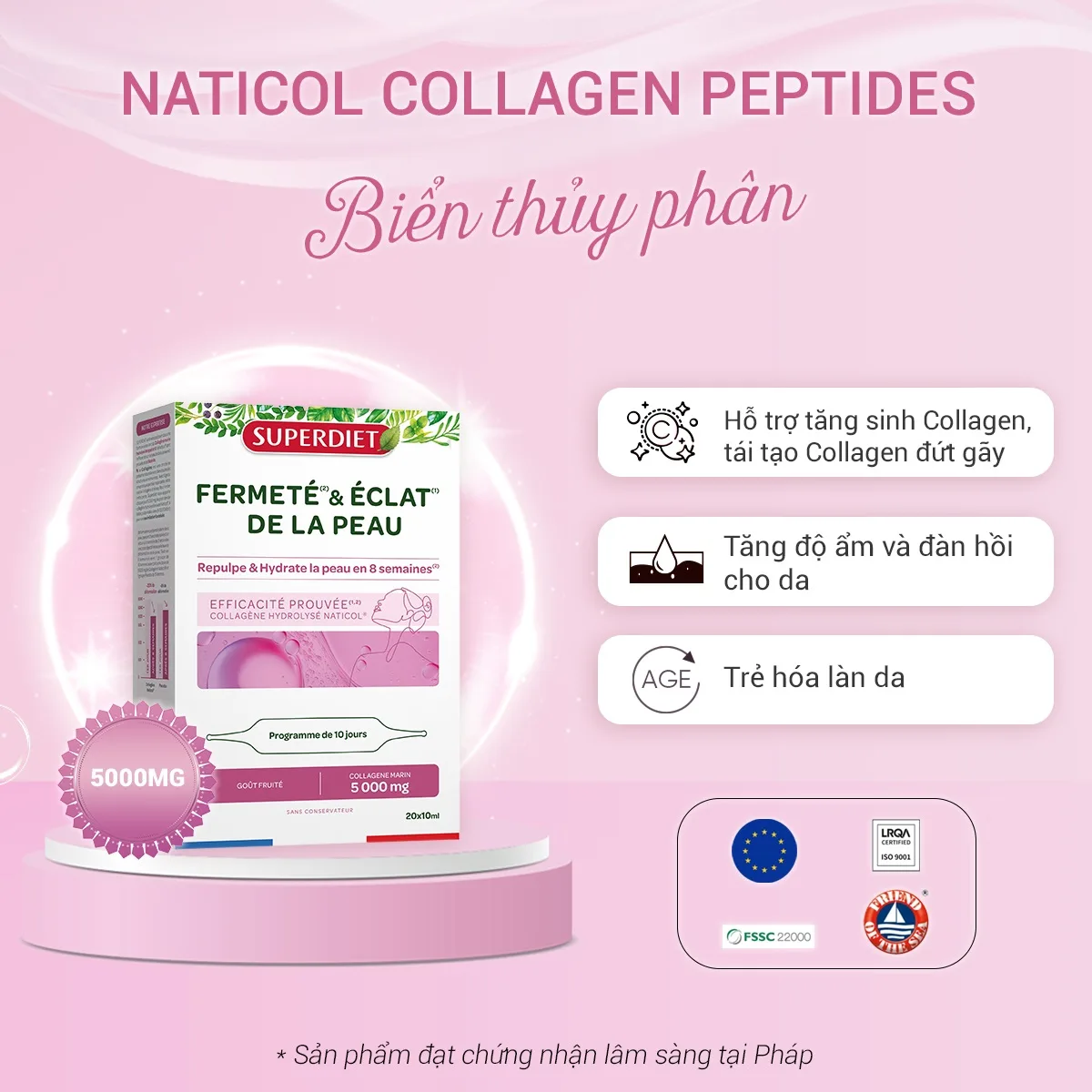 Review Nước Uống Bổ Sung Collagen Superdiet 5000mg