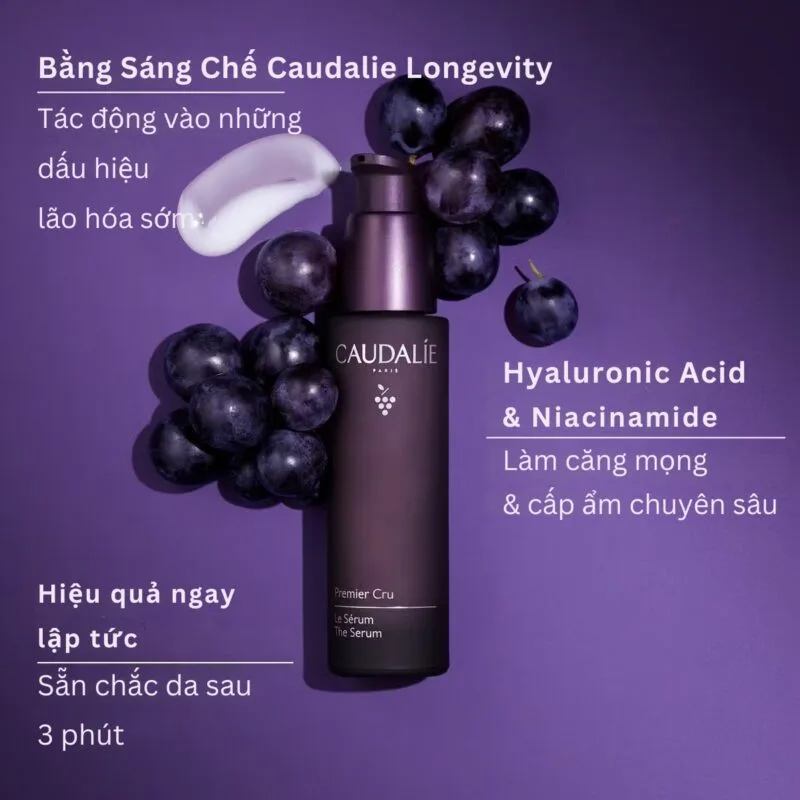 review Serum Chống Lão Hóa Caudalie Premier Cru