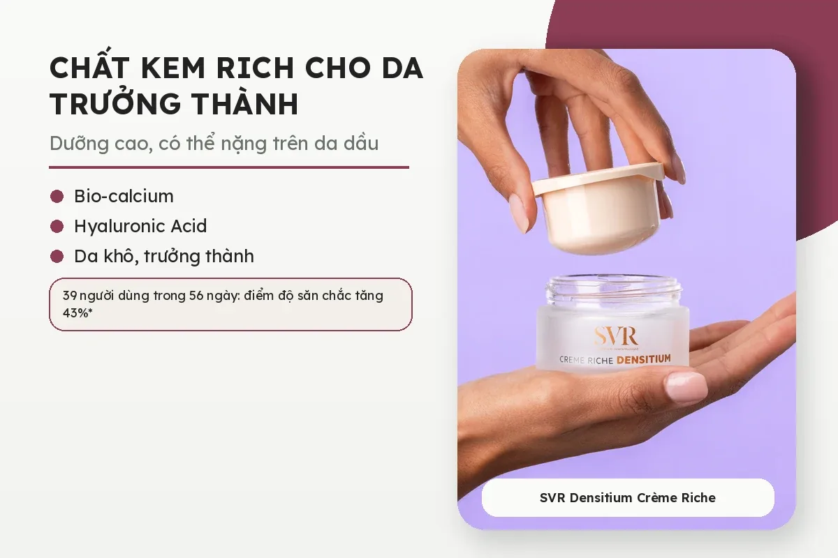 SVR Densitium Crème Riche dành cho da trưởng thành và da khô