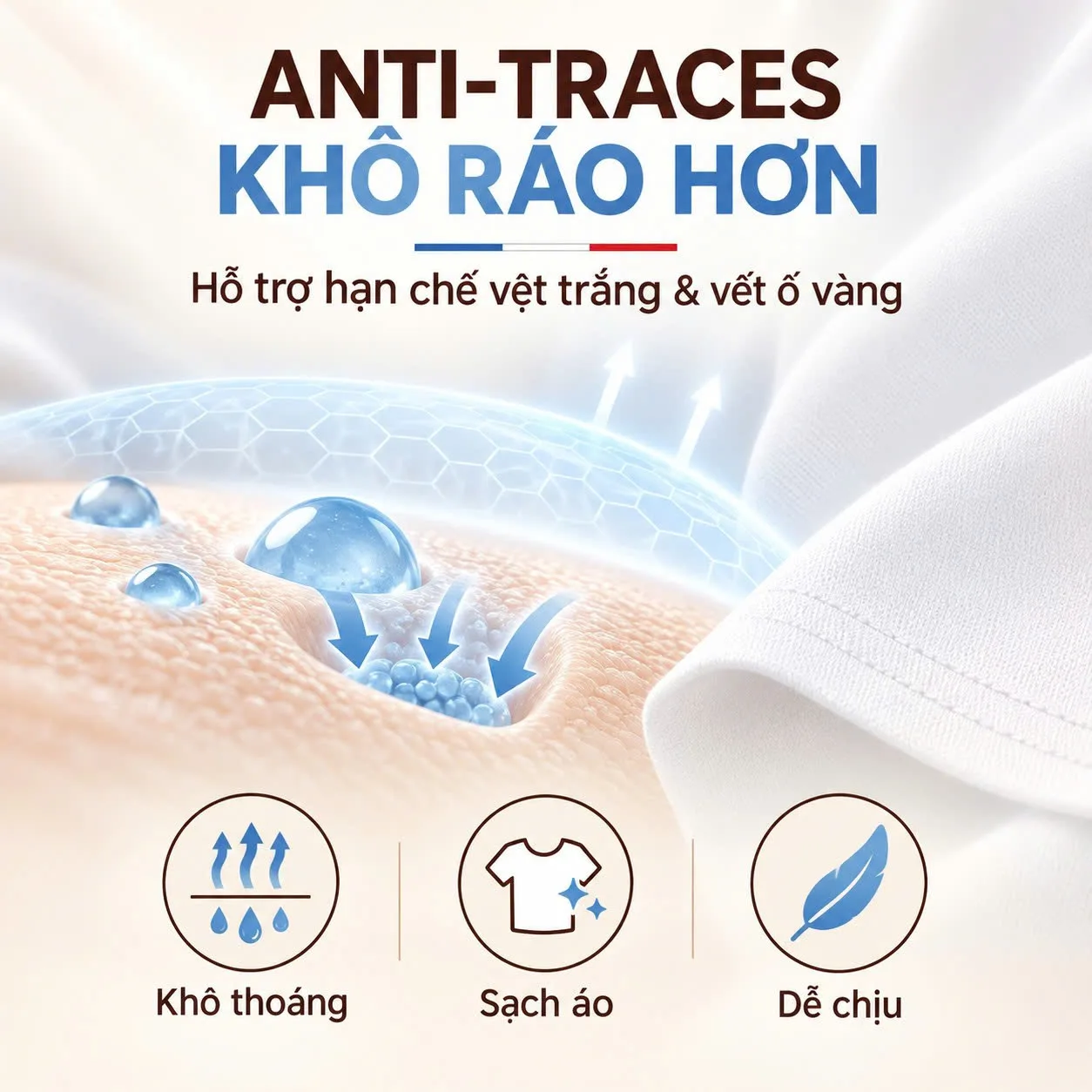 Roge Cavailles Absorb+ 48H với hương trà xanh và cam Bergamot tươi mát