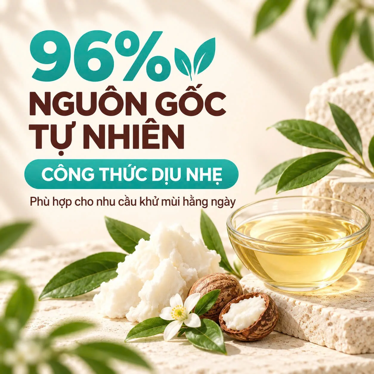 Roge Cavailles Dermato Stick với 96% thành phần có nguồn gốc tự nhiên