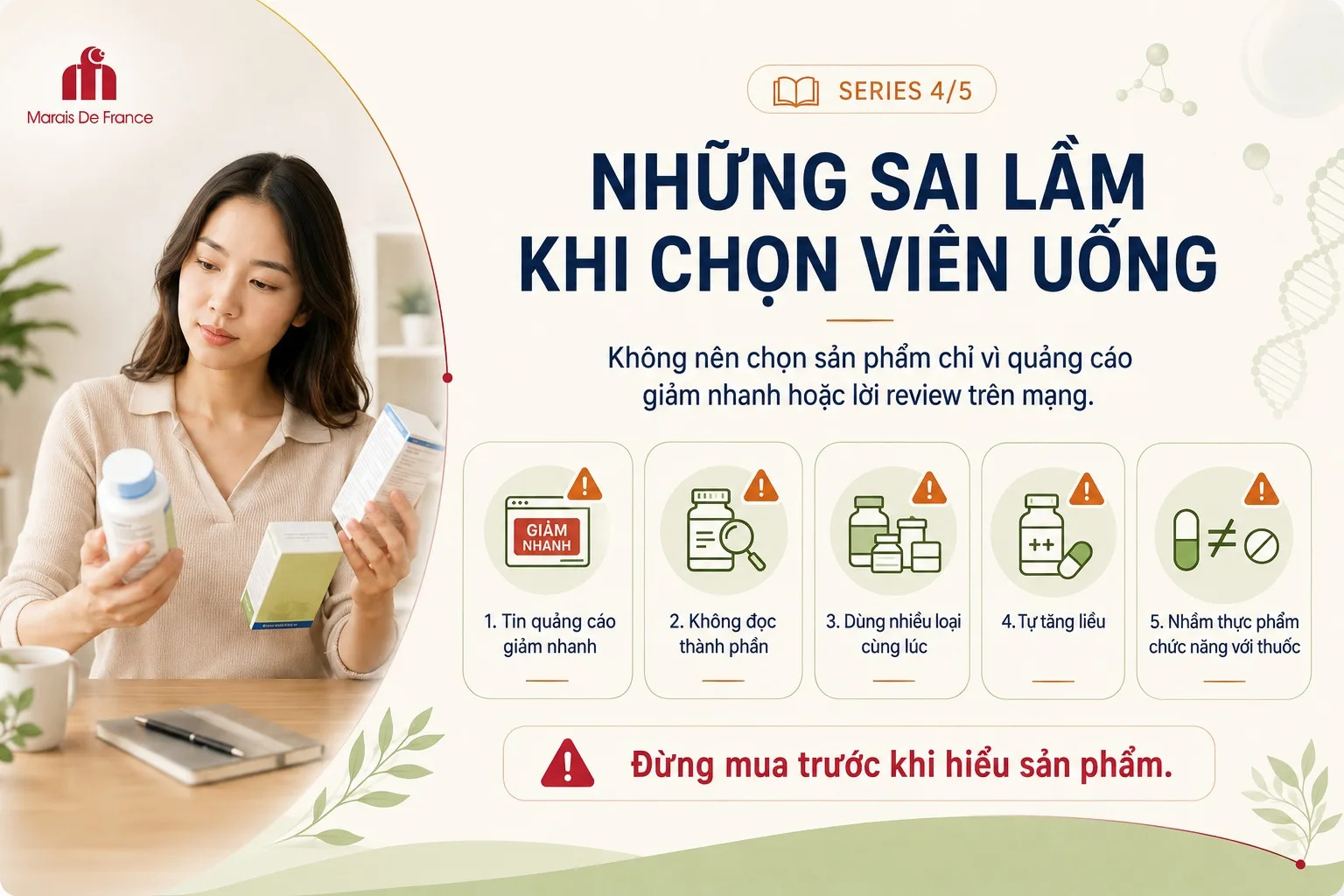 Sai lầm khi chọn viên uống hỗ trợ giảm cân cần tránh