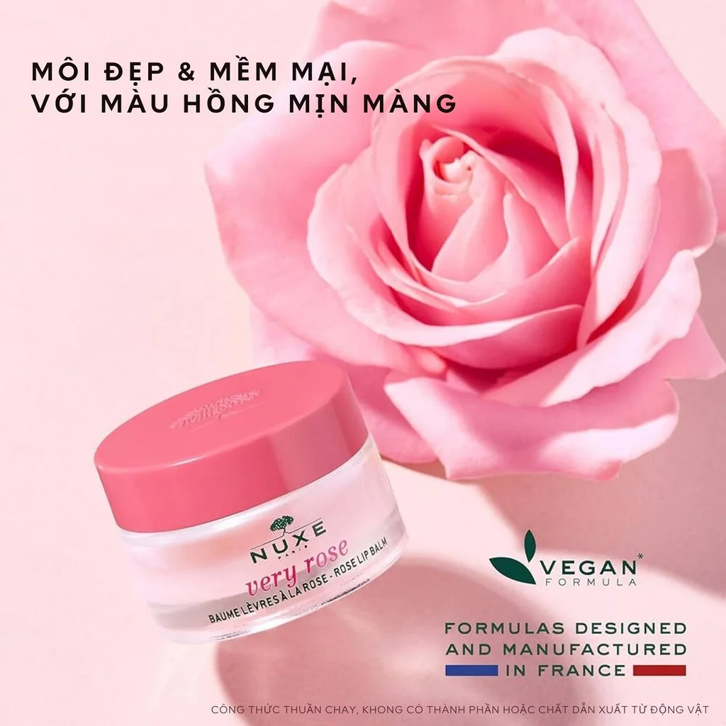 Sáp Dưỡng Môi Nuxe Moisturizing Rose Lip Balm 15g