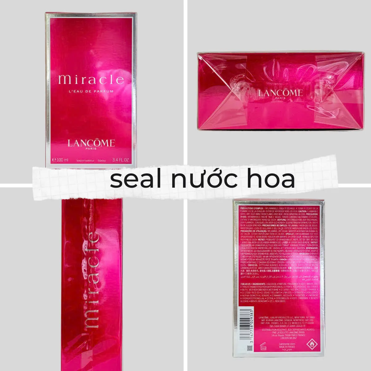 Seal nilon bọc bên ngoài hộp nước hoa