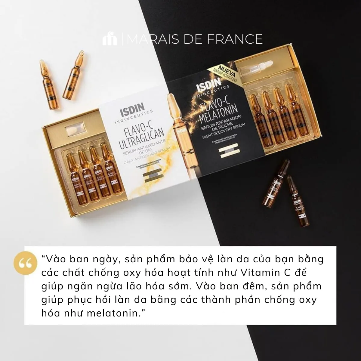 Serum Dưỡng Da ISDIN Isdinceutics Flavo-C 10 Ampoules