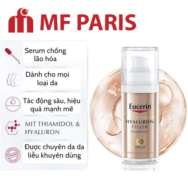 Serum Chống Lão Hóa Eucerin Hyaluron Filler Elasticity 3D 30ml