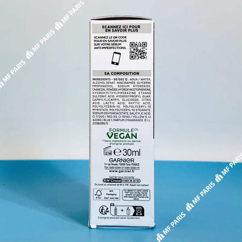 Serum Phục Hồi Da Garnier Pure Active Aha Bha Carbon