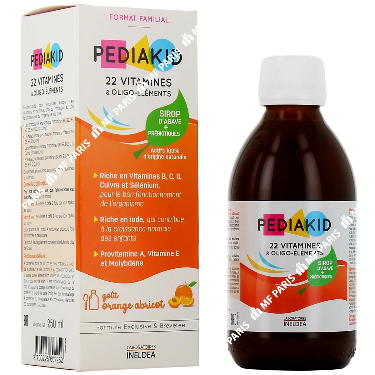 Siro Bổ Sung 22 Vietamin Cho Bé Pediakid 22 Vitamines