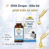 Siro Bổ Sung DHA Dạng Nhỏ Giọt Cho Bé Nature's Way Kids Smart Drops DHA 20ml Hiệu Quả