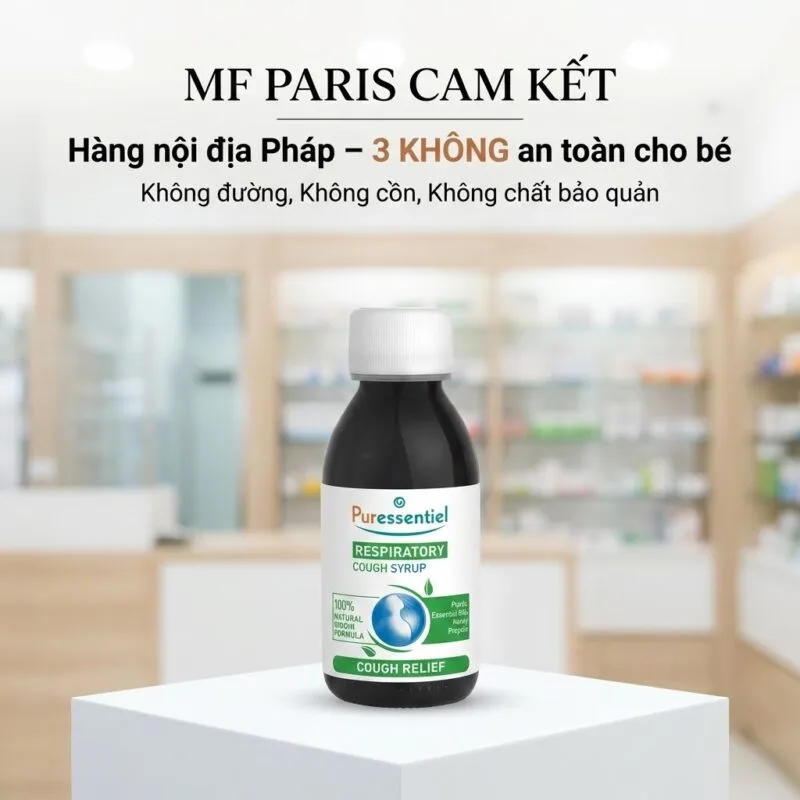 Siro ho trẻ em Puressentiel Respiratory Cough Syrup Chính Hãng