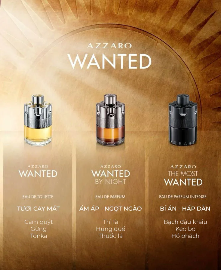 So Sánh Mùi Hương Nước Hoa Wanted Vs Wanted by Night vs The Most Wanted