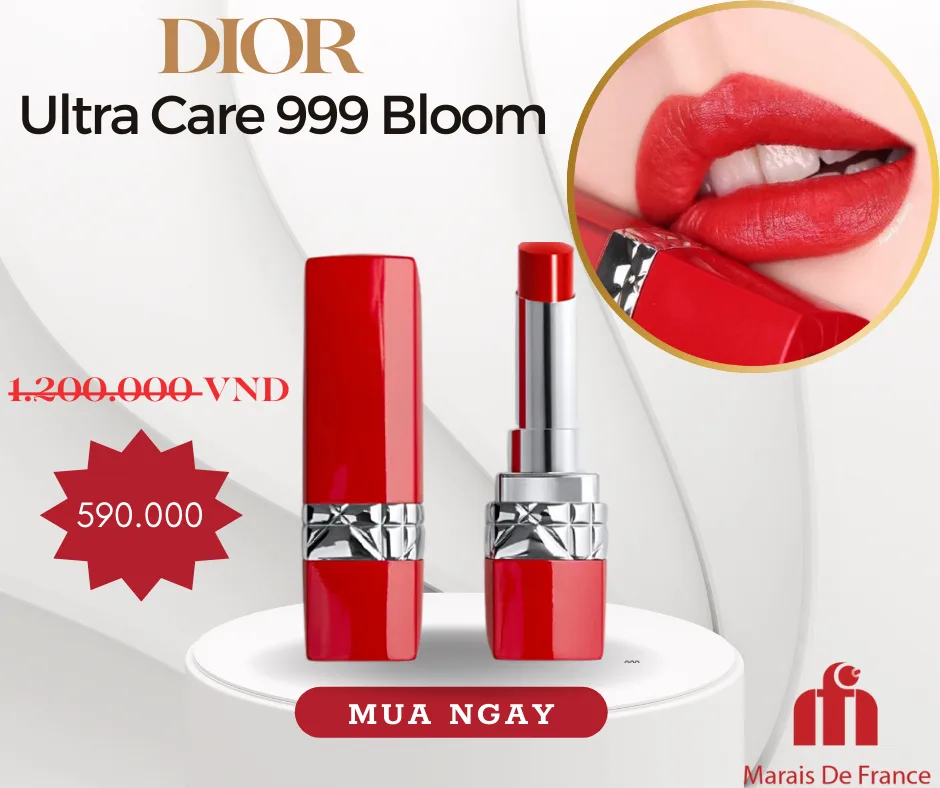 Son Dior 999 Ultra Rouge Vỏ Đỏ